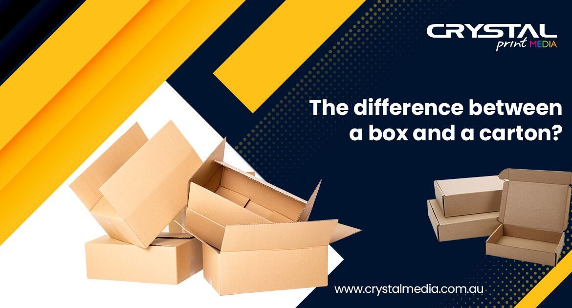 Difference between a box and a carton