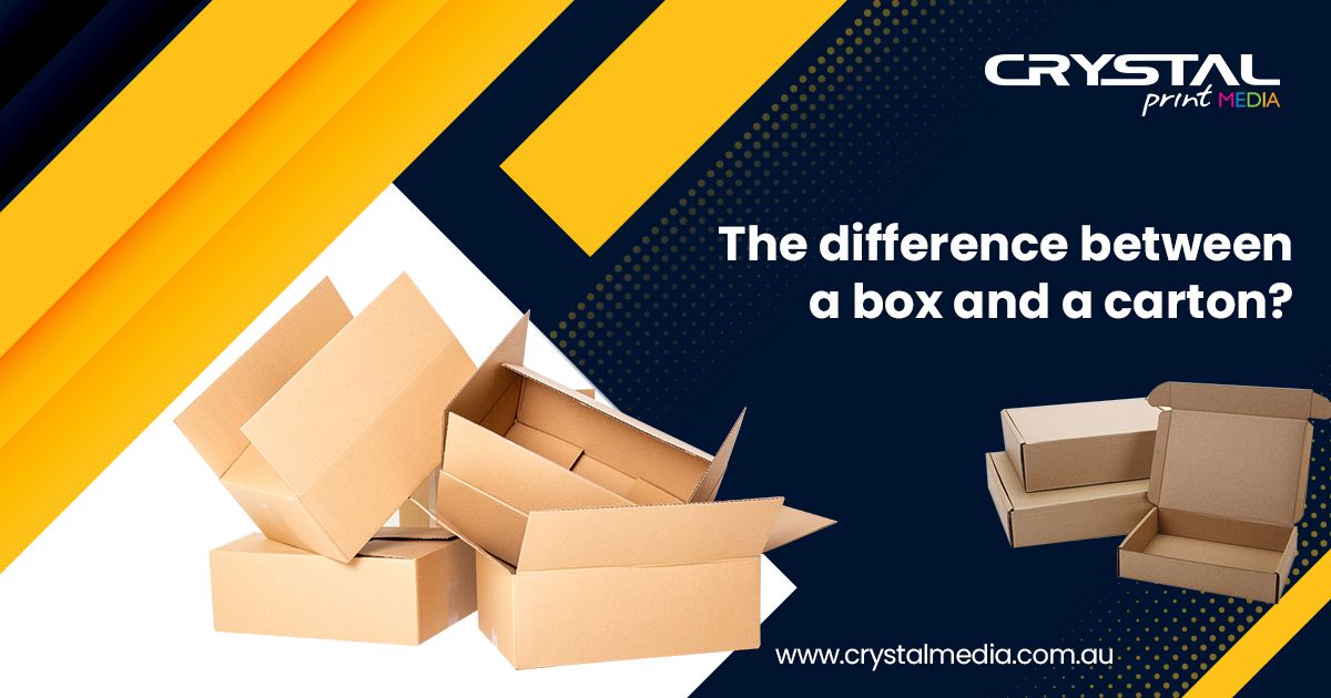 Difference between a box and a carton